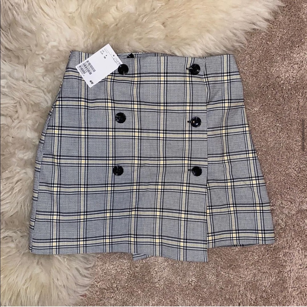 H&M Plaid skirt